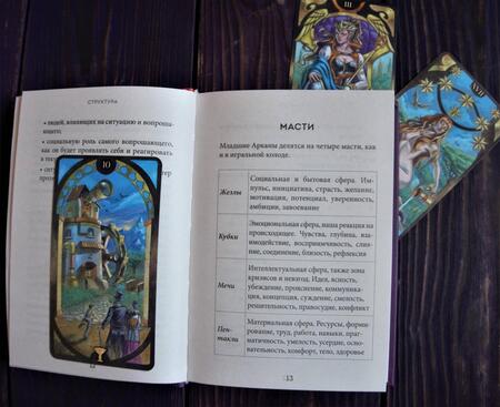 Фотография книги "Огински: Таро. Полное толкование карт и базовые расклады для начинающих"