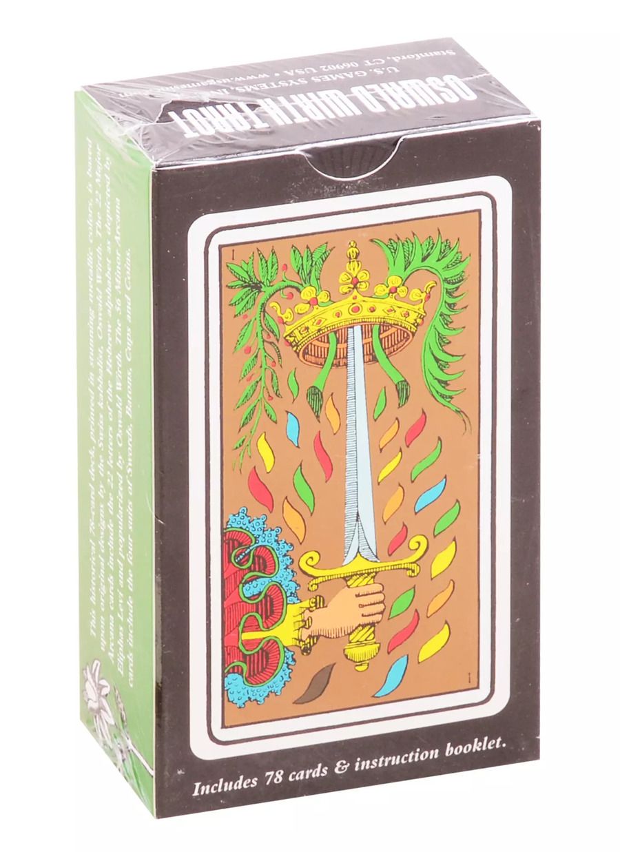 Обложка книги "Oswald Wirth Tarot (78 cards+instruction booklet)"