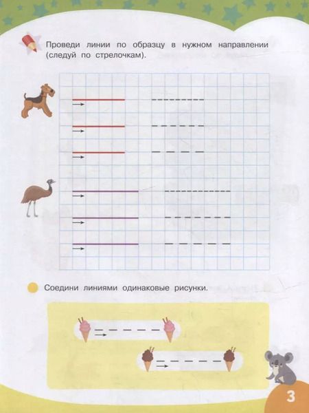 Фотография книги "Первые прописи. Рисуем по клеточкам"