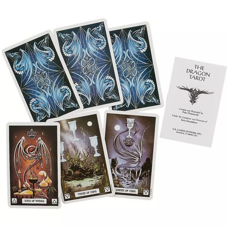 Фотография книги "Peter Pracownik: Таро Аввалон, Dragon Tarot Таро Дракона (карты+инструкция на англ. яз.) (коробка) (ПИ)"