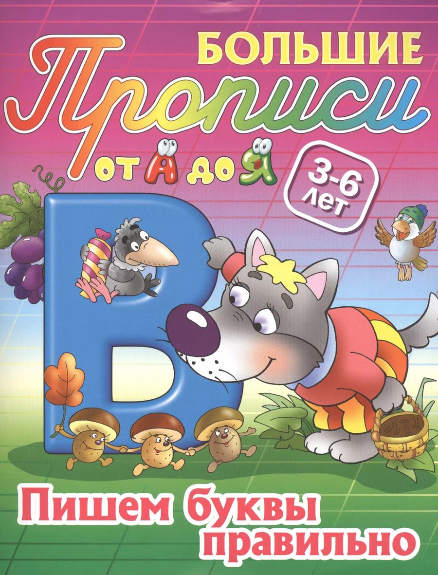 Обложка книги "Пишем буквы правильно"