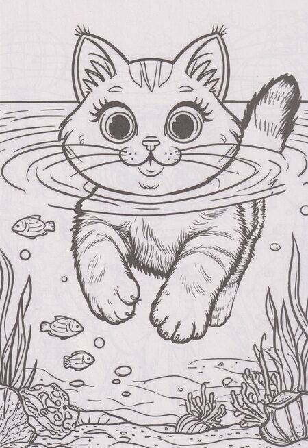 Фотография книги "Раскраска. Милые котики"