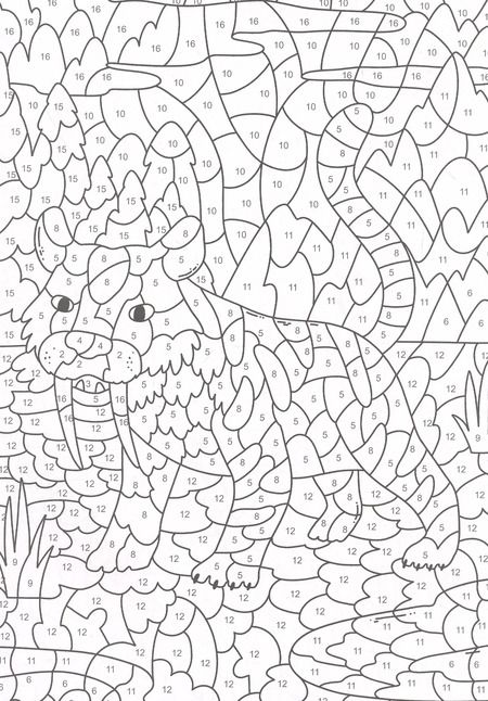 Фотография книги "РАСКРАСКА ПО НОМЕРАМ. ДИНОЗАВРЫ"