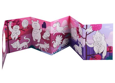 Фотография книги "Раскраски-гармошки. Высокие горы"