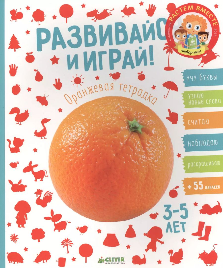 Обложка книги "Развивайся и играй! Оранжевая тетрадка"