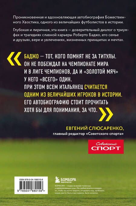 Фотография книги "Роберто Баджо: Роберто Баджо. Маэстро итальянского футбола"