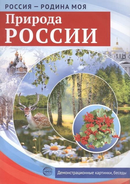 Фотография книги "Россия-Родина моя. Природа России.Демонстрационные картинки,беседы,раздаточные карточки,закладки"