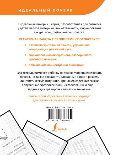 Фотография книги "Русский язык. Фразеологизмы. Учимся писать красиво"