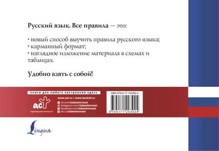 Фотография книги "Русский язык. Все правила"