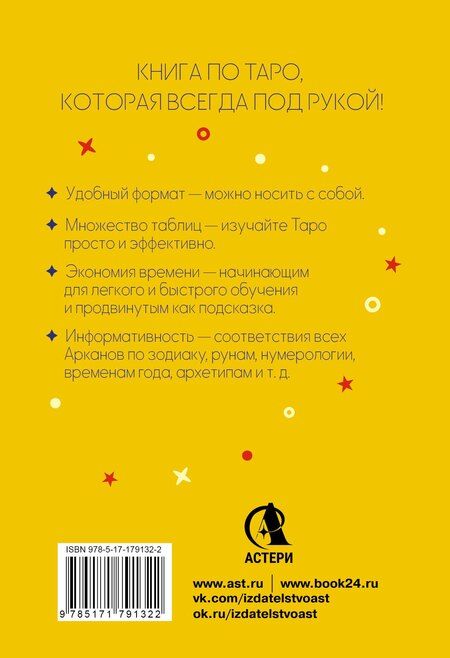 Фотография книги "Сергей Александрович: Карманный справочник Таро. Четкие трактовки, важные расклады, перевернутые значения карт"