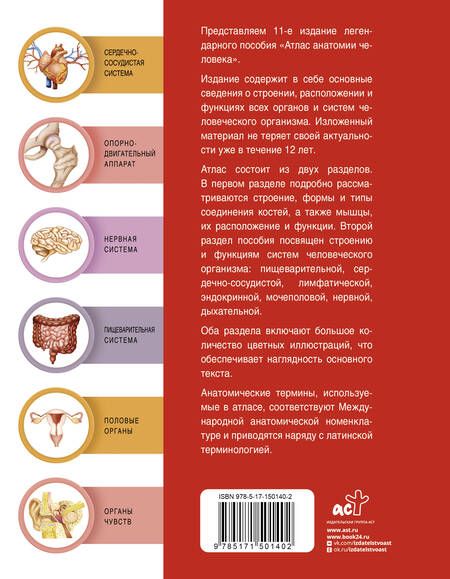Фотография книги "Сергей Левкин: Атлас анатомии человека"
