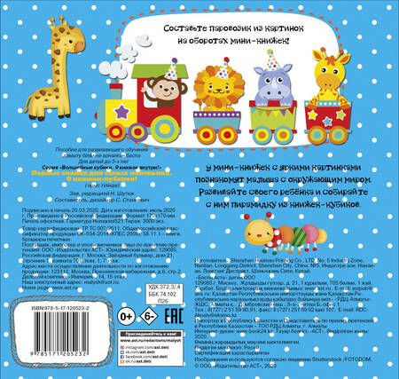 Фотография книги "Станкевич: Первые знания для самых маленьких. 9 книжек-кубиков!"