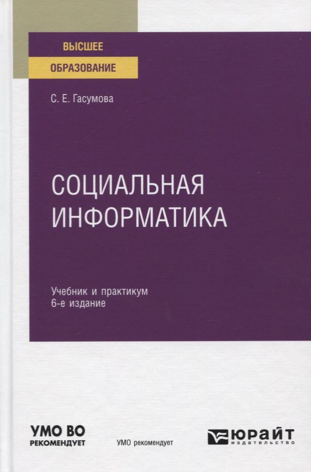 Обложка книги "Светлана Гасумова: Социальная информатика. Учебник и практикум для вузов"