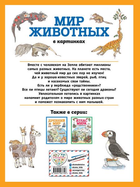 Фотография книги "Т. Дегтярёва: Мир животных в картинках (ил. Даниэлы Де Лука)"
