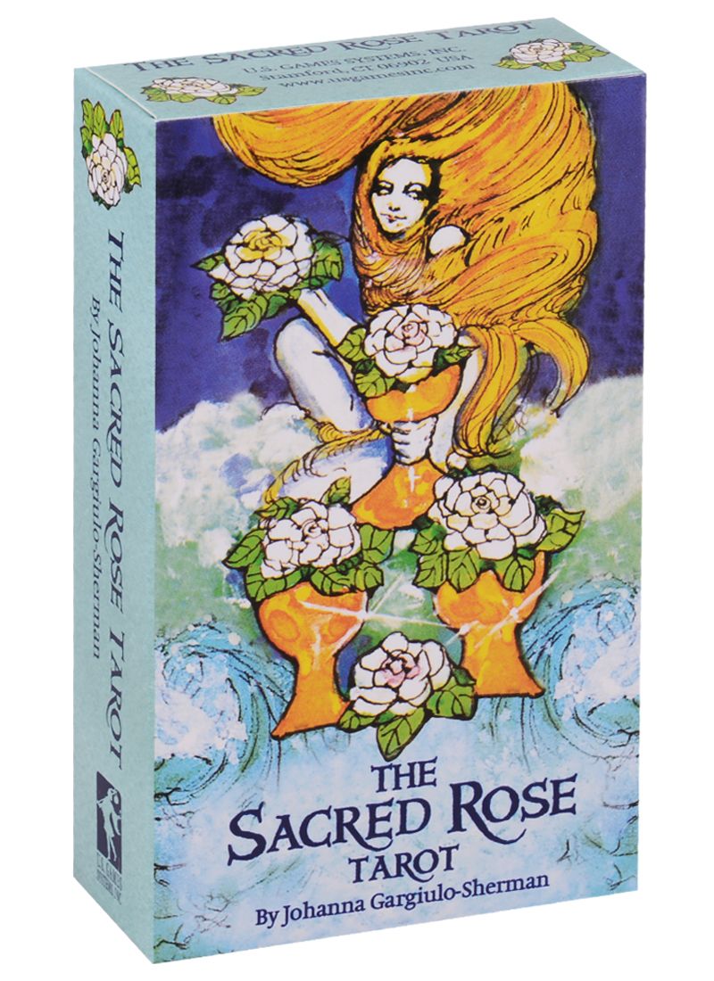 Обложка книги "The Sacred Rose Tarot = Таро Сакральной розы (78 карт + инструкция на английском языке)"