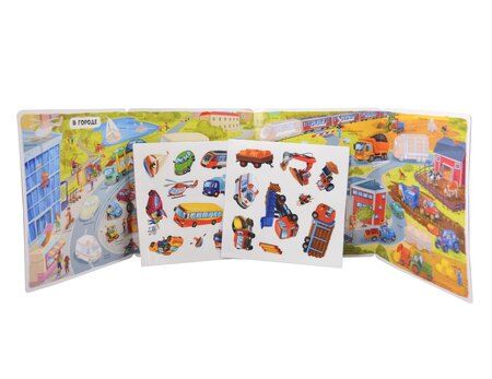 Фотография книги "Транспорт. Плакат с наклейками"