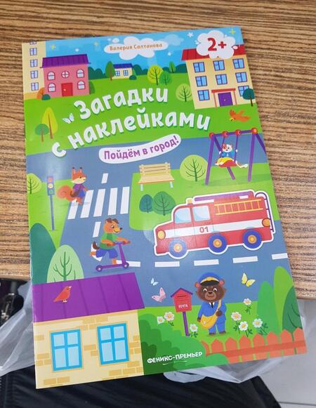 Фотография книги "Валерия Салтанова: Пойдем в город! Книжка с наклейками. 2+"