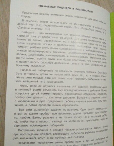 Фотография книги "Вениамин Мёдов: Лабиринты. Волшебная страна. Тетрадь для занятий с детьми 6-7 лет"