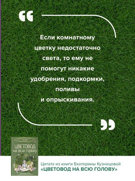 Фотография книги "Екатерина Кузнецова: Цветовод на всю голову. Шпаргалка-трекер по уходу за комнатными растениями"