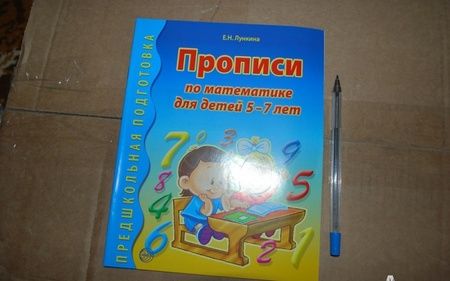 Фотография книги "Елена Лункина: Прописи по математике для детей 5-7 лет"