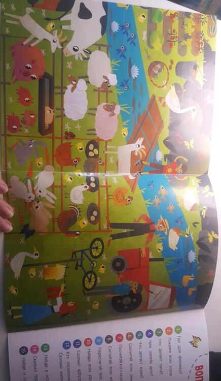 Фотография книги "Заболотная: На ферме. Книжка-гармошка с наклейками"