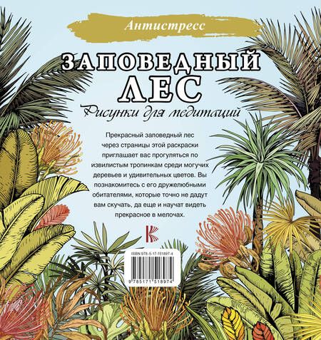 Фотография книги "Заповедный лес. Рисунки для медитаций"