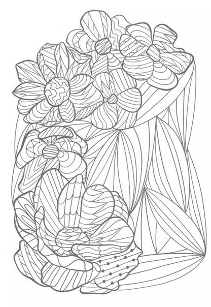 Фотография книги "100 картинок. Вдохновение и гармония. Раскраска-антистресс"