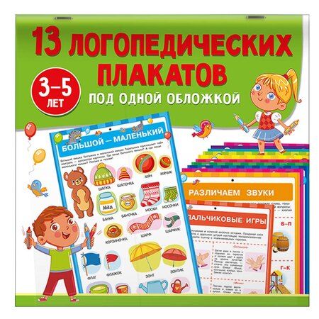Фотография книги "13 логопедических плакатов под одной обложкой"