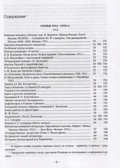 Фотография книги "Василий Розанов: Полное собрание сочинений т.5/35тт О писательстве и писателях Статьи 1912-1918 гг. (ЛитИХуд) Розанов"