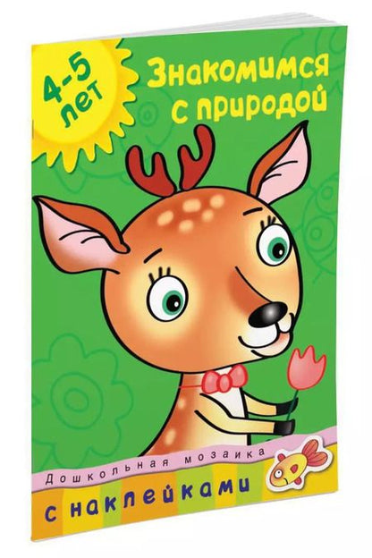 Фотография книги "Знакомимся с природой Дошкольная мозаика с наклейками / 4-5 лет"