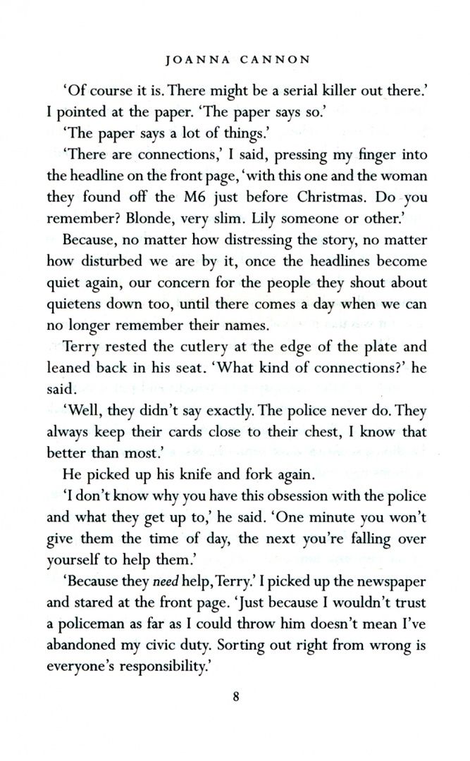 Joanna Cannon: A Tidy Ending