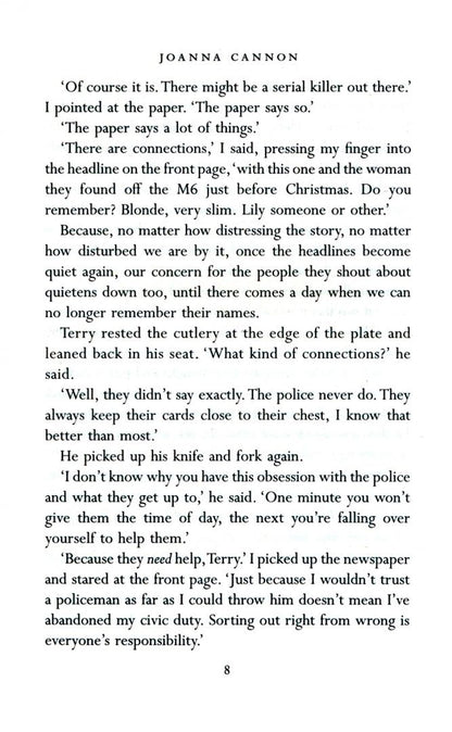Joanna Cannon: A Tidy Ending
