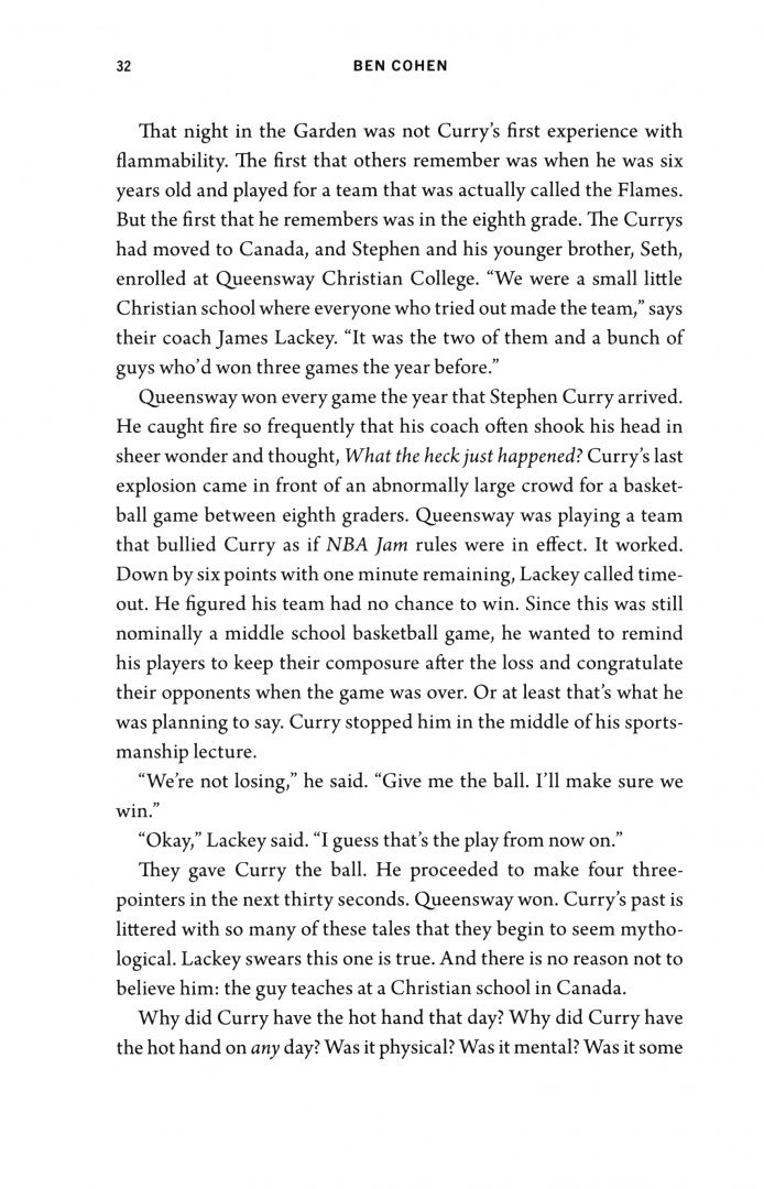 Ben Cohen: The Hot Hand. The Mystery and Science of Winning Streaks