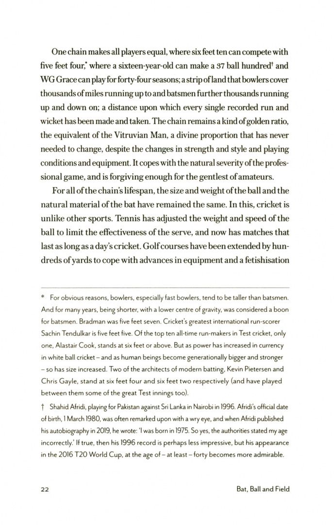 Jon Hotten: Bat, Ball and Field. The Elements of Cricket