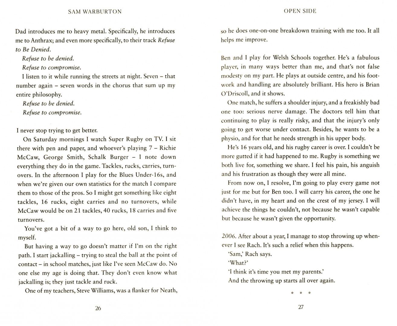 Sam Warburton: Open Side. The Official Autobiography