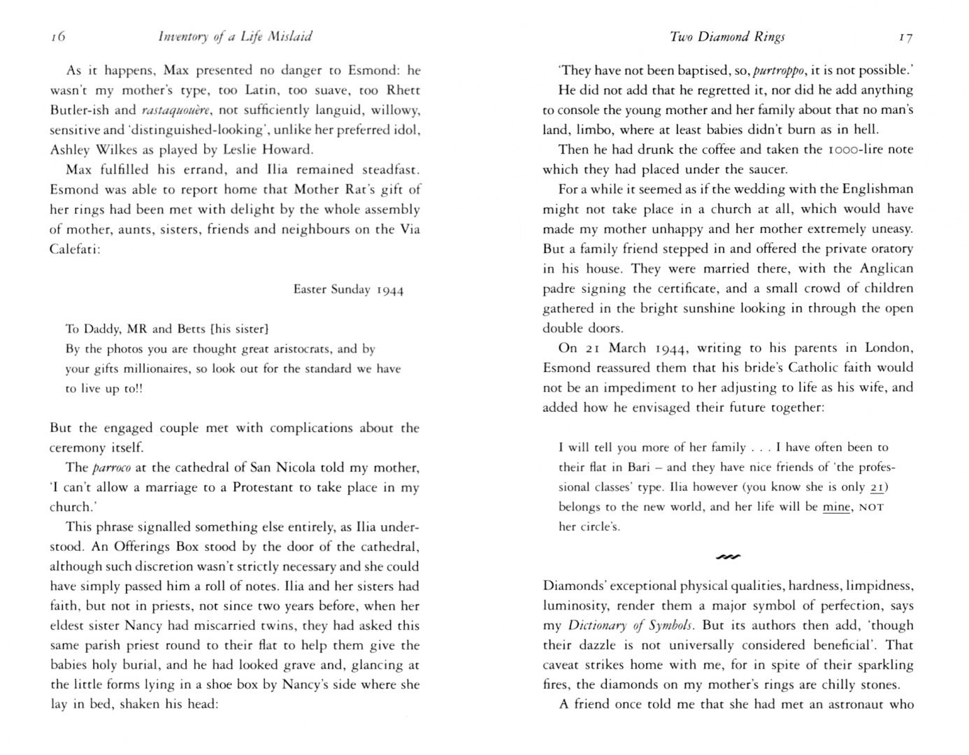 Marina Warner: Inventory of a Life Mislaid. An Unreliable Memoir