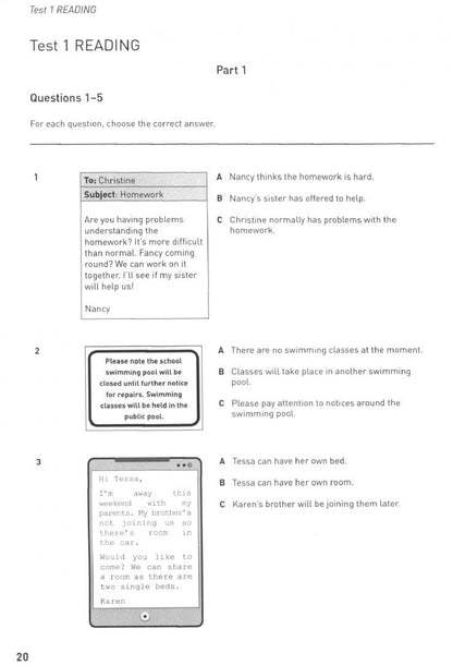 Peter Travis: Cambridge English Qualification. Practice Tests for B1 Preliminary for Schools. Volume 1