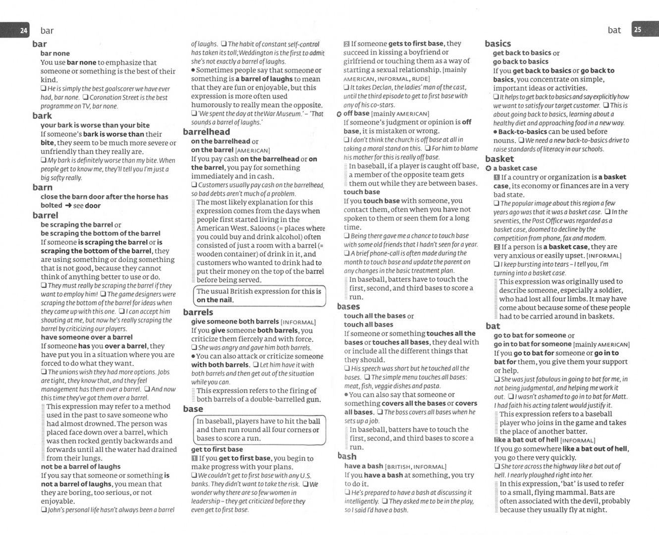 COBUILD Idioms Dictionary