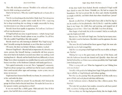 Joyce Oates: Night. Sleep. Death. The Stars
