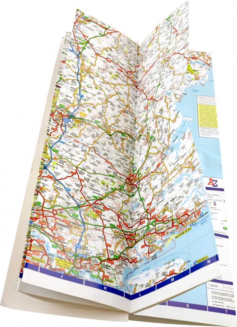 East Anglia A-Z Visitors' Map