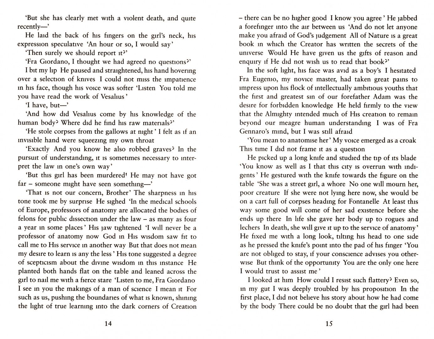 S. Parris: The Dead of Winter. Three Giordano Bruno Novellas