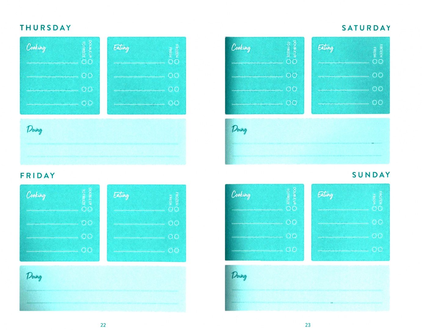 Suzanne Mulholland: The Batch Lady Meal Planner