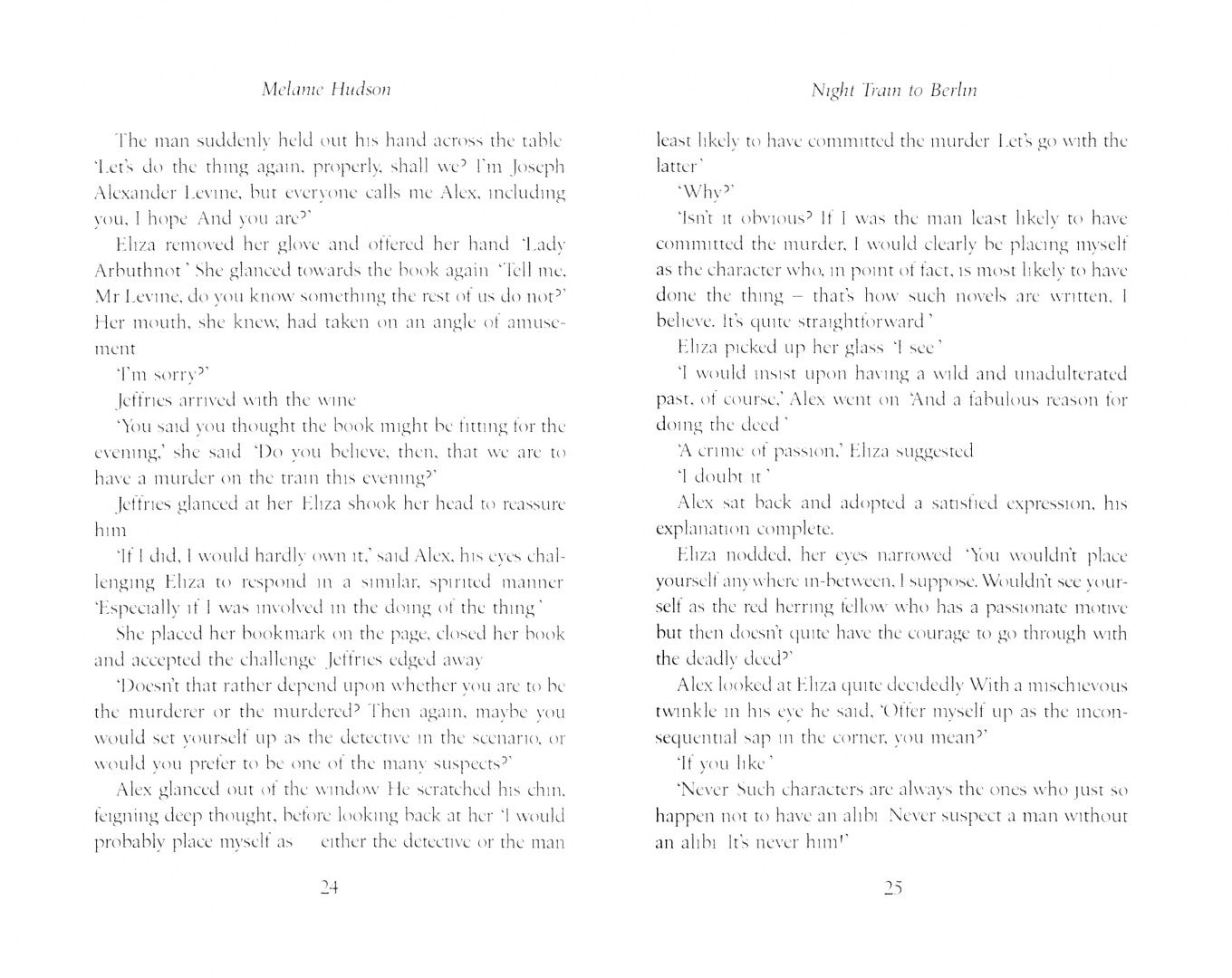 Melanie Hudson: The Night Train to Berlin
