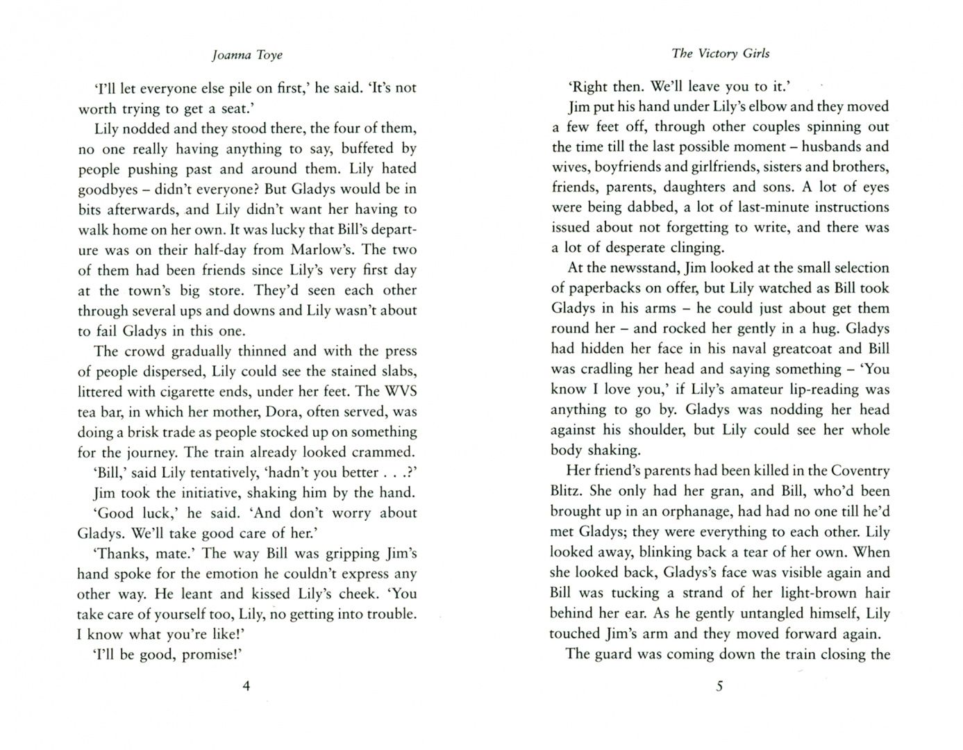 Joanna Toye: The Victory Girls