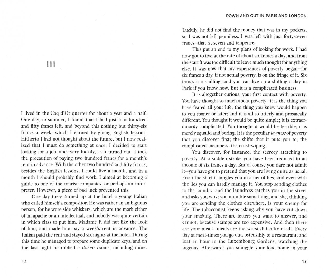 George Orwell: Down and Out in Paris and London