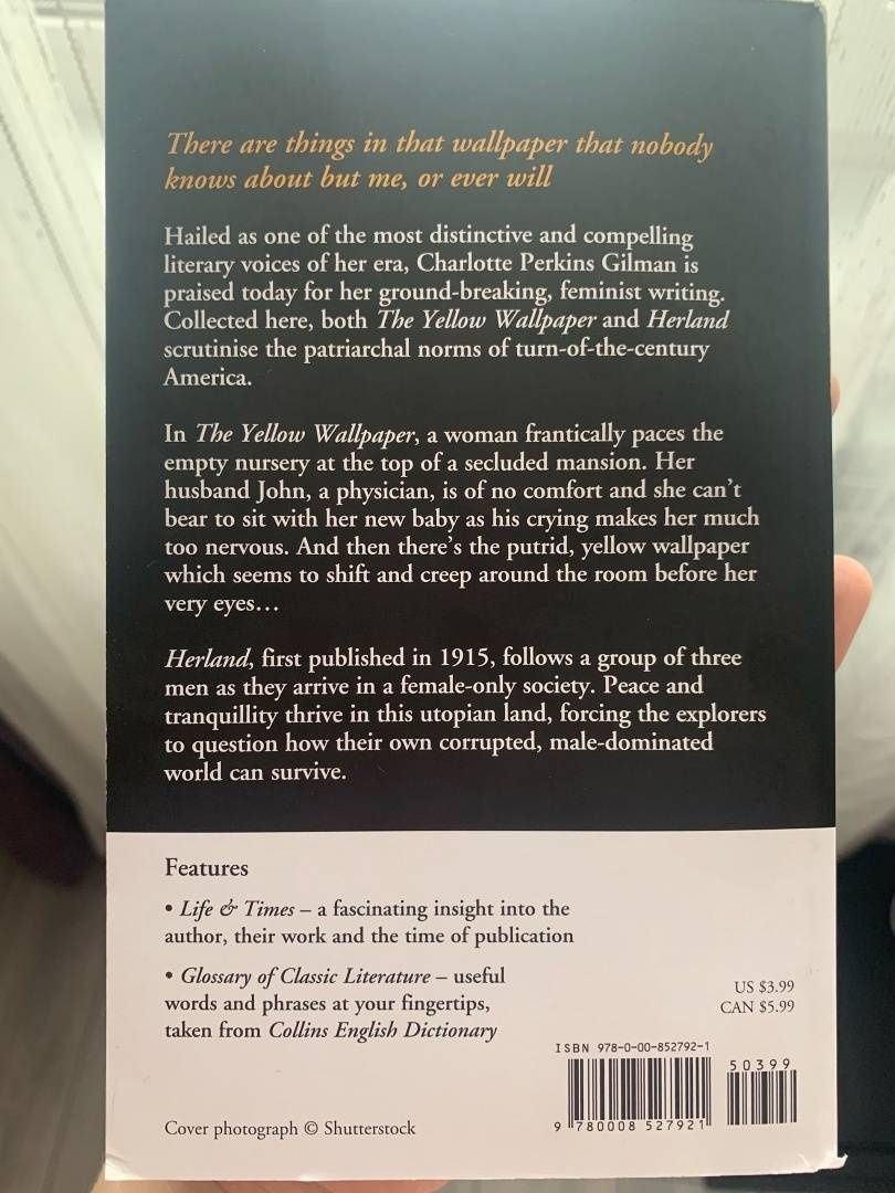 Charlotte Gilman: The Yellow Wallpaper & Herland