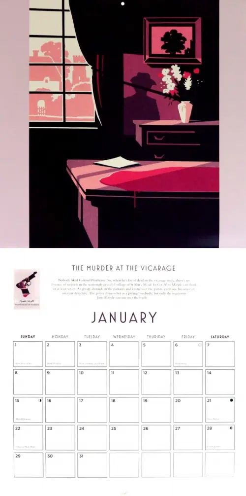 Кристи Агата: Agatha Christie Marple Calendar 2023