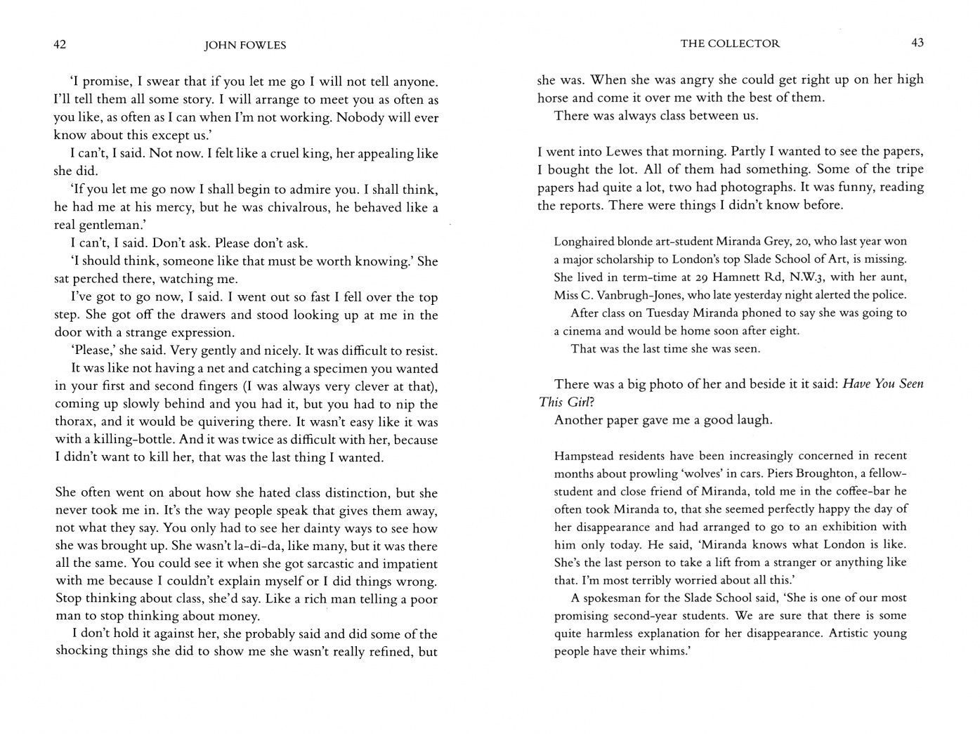 John Fowles: The Collector