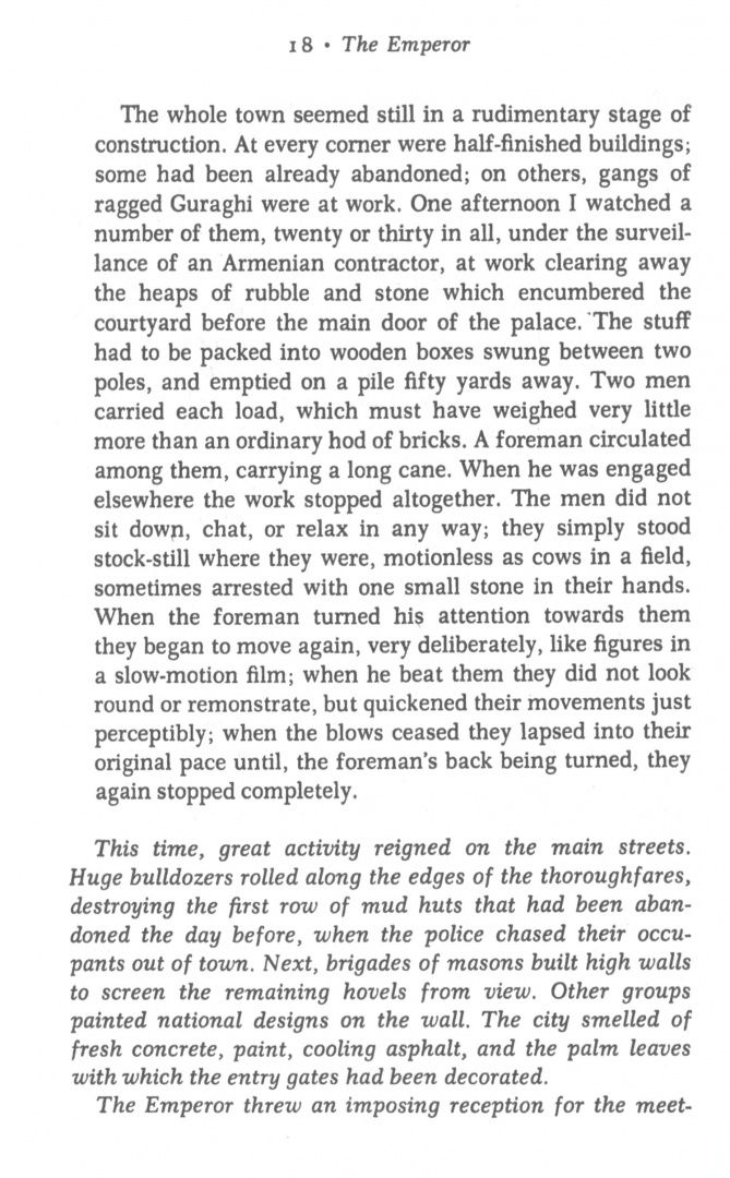 Ryszard Kapuscinski: The Emperor