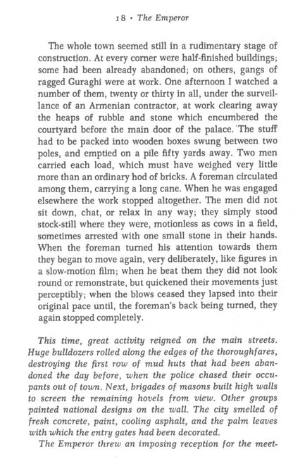 Ryszard Kapuscinski: The Emperor